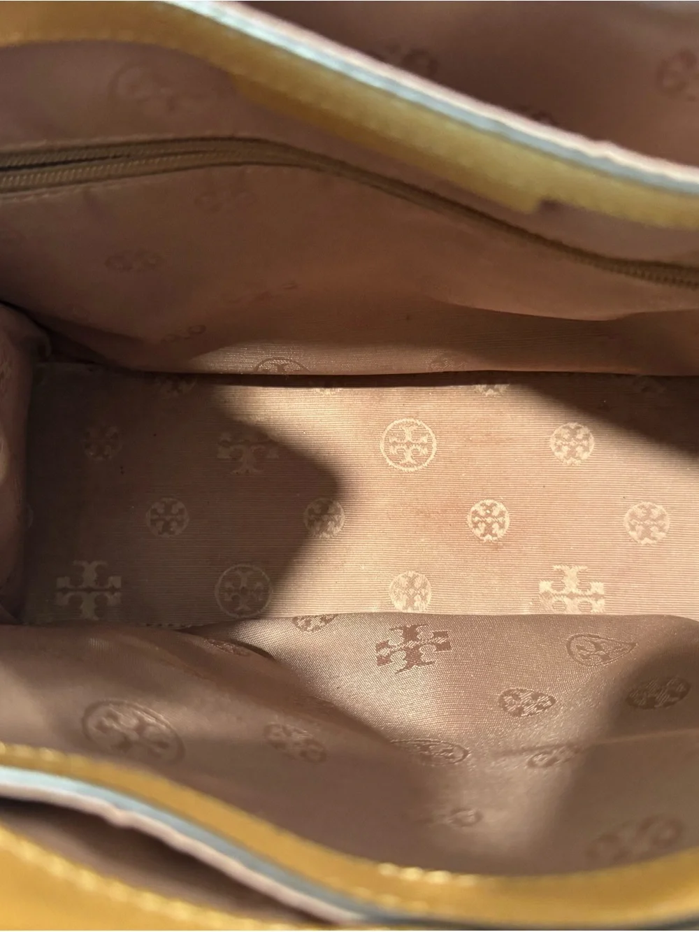Tory Burch Camel/Tan Leather Structured Crossbody Tote